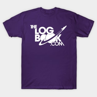 theLogBook.com New Logo in white - Shuttle T-Shirt